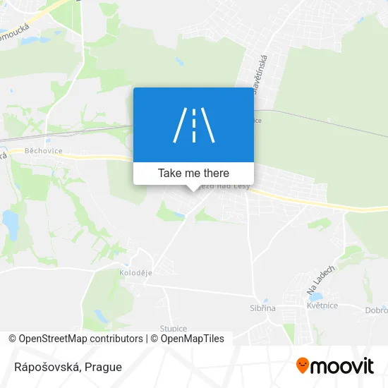 Карта Rápošovská