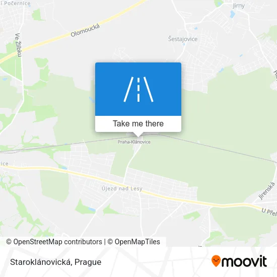 Карта Staroklánovická