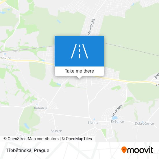 Třebětínská map