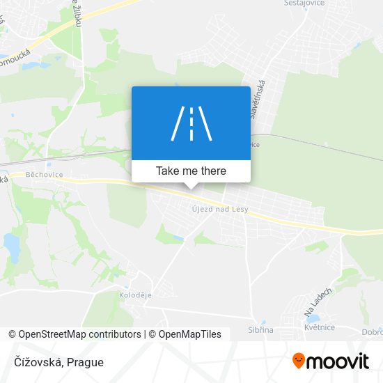 Čížovská map