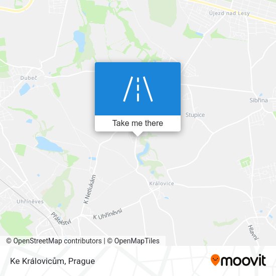 Ke Královicům map