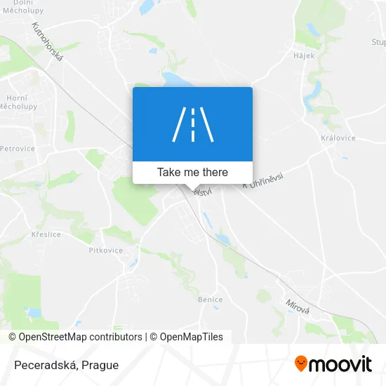 Карта Peceradská