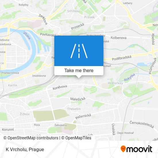 Карта K Vrcholu