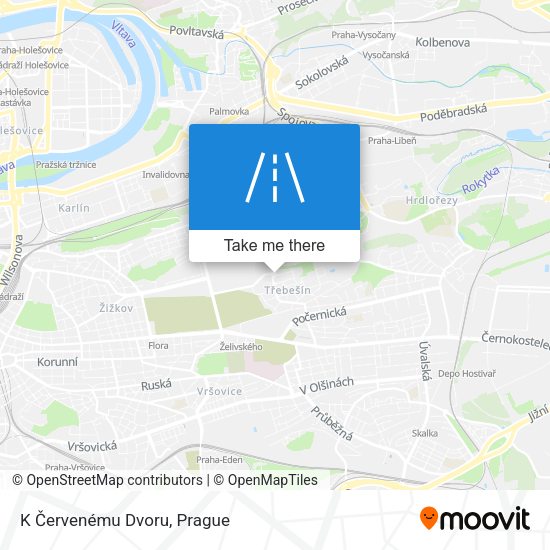 K Červenému Dvoru map