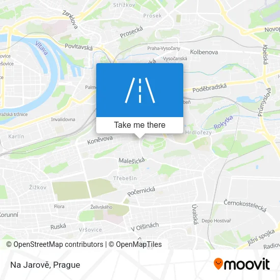 Карта Na Jarově