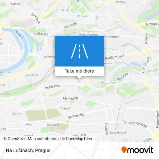 Na Lučinách map