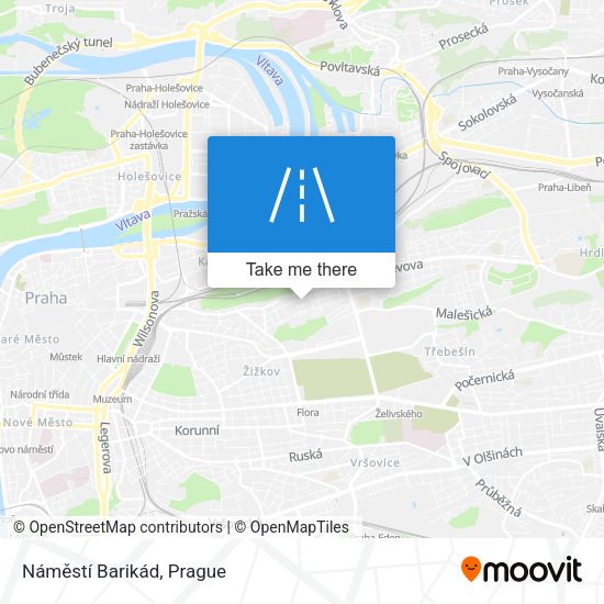 Náměstí Barikád map