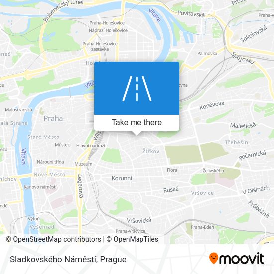 Sladkovského Náměstí map