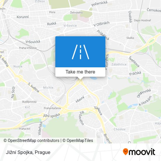 Jižní Spojka map