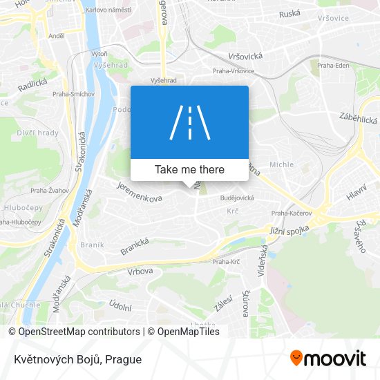 Květnových Bojů map
