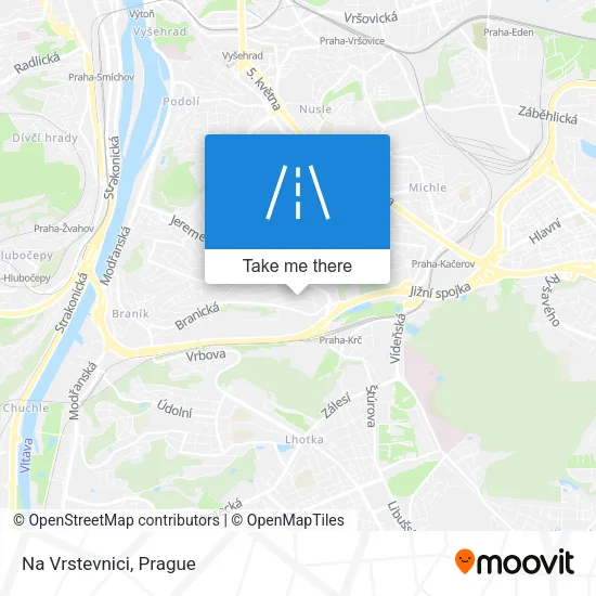 Карта Na Vrstevnici