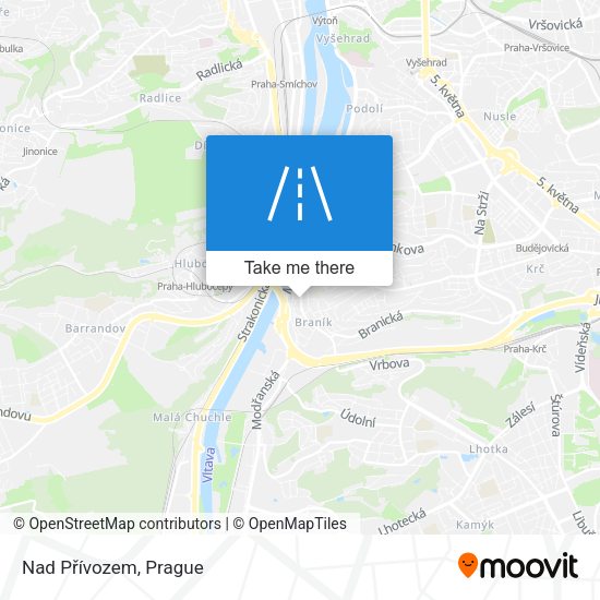 Nad Přívozem map