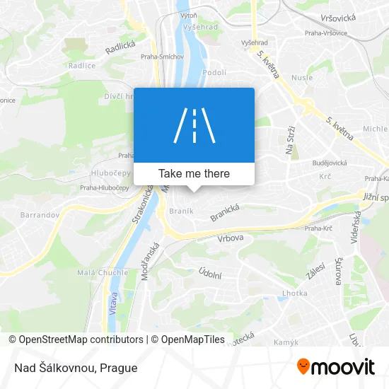 Карта Nad Šálkovnou