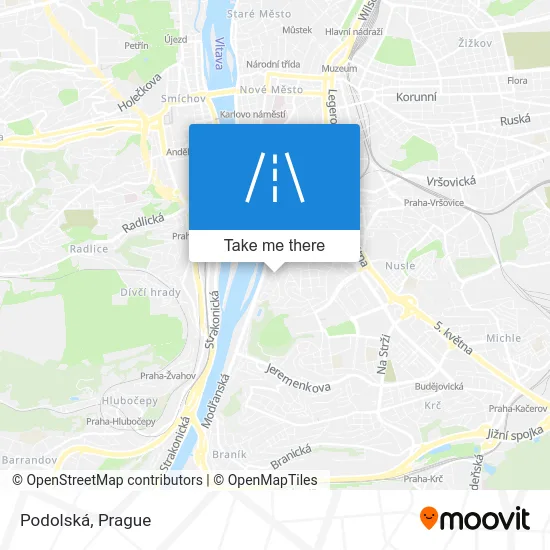 Карта Podolská