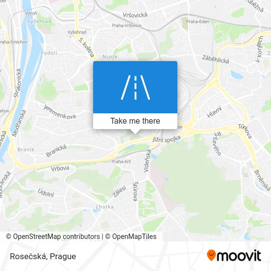 Карта Rosečská