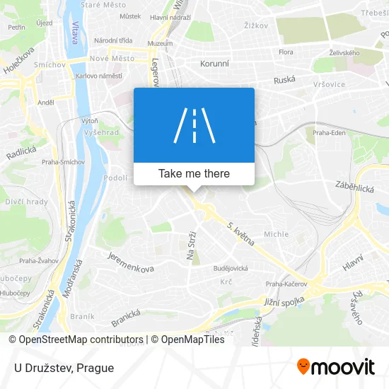 Карта U Družstev