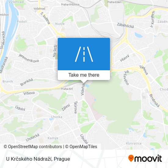 U Krčského Nádraží map