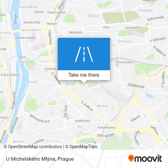 U Michelského Mlýna map