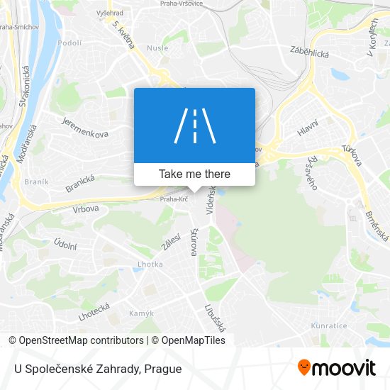 U Společenské Zahrady map