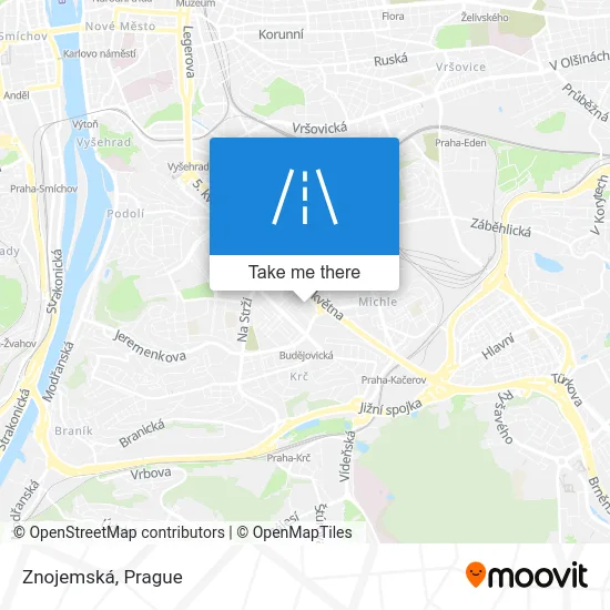 Карта Znojemská