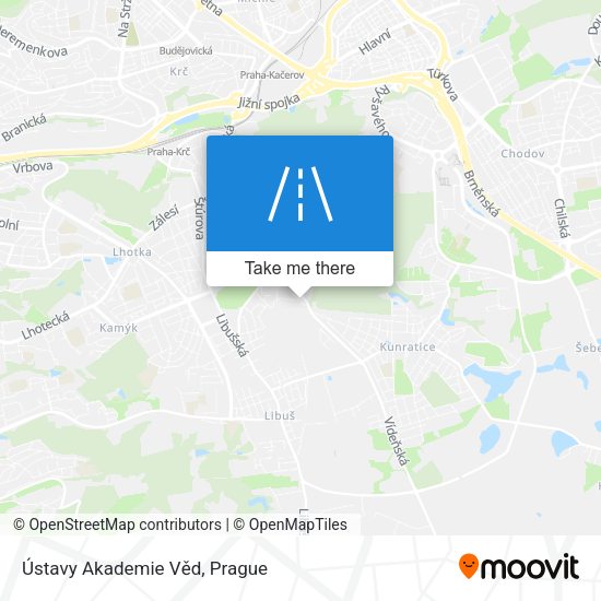 Ústavy Akademie Věd map