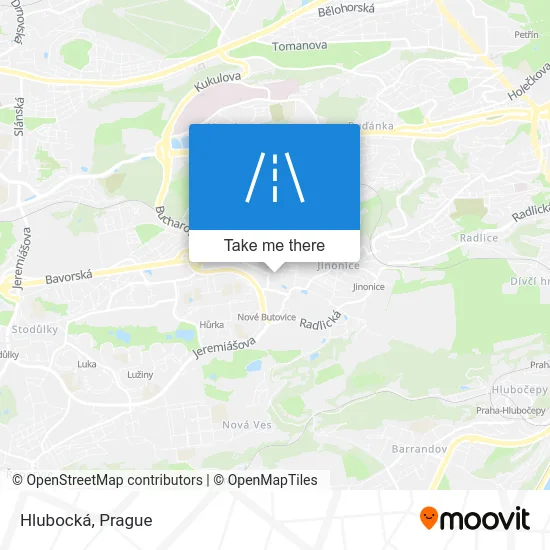 Карта Hlubocká