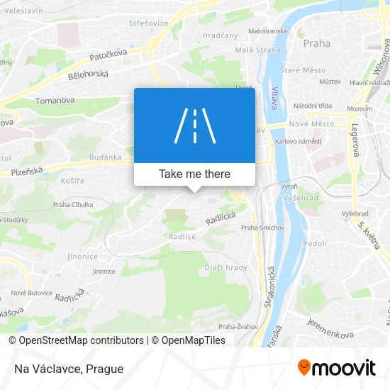 Карта Na Václavce