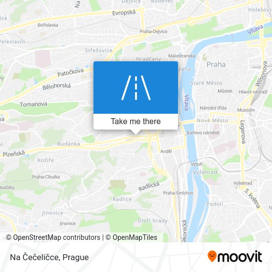 Na Čečeličce map