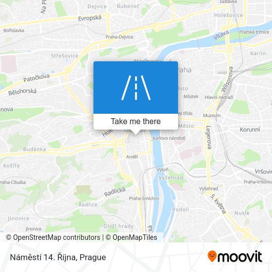 Náměstí 14. Října map