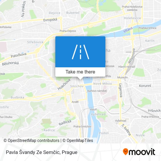 Pavla Švandy Ze Semčic map