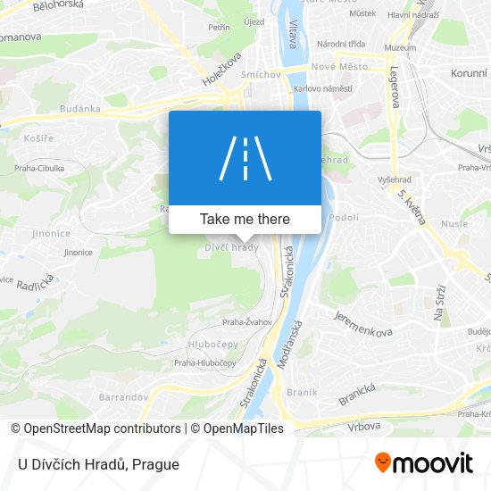 U Dívčích Hradů map
