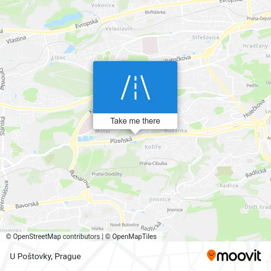 Карта U Poštovky