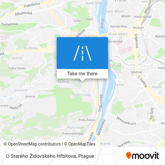 U Starého Židovského Hřbitova map