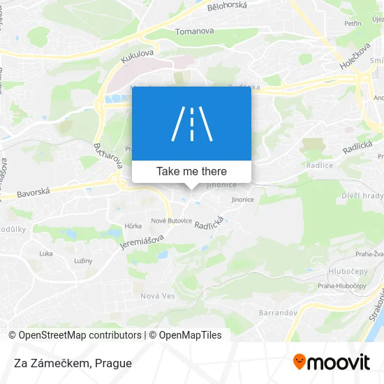 Карта Za Zámečkem