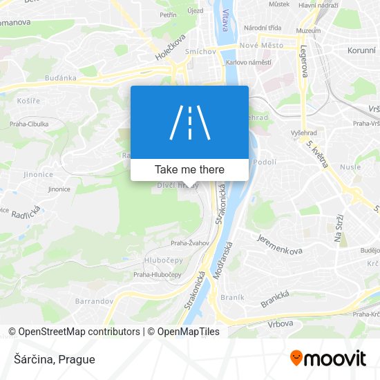Šárčina map
