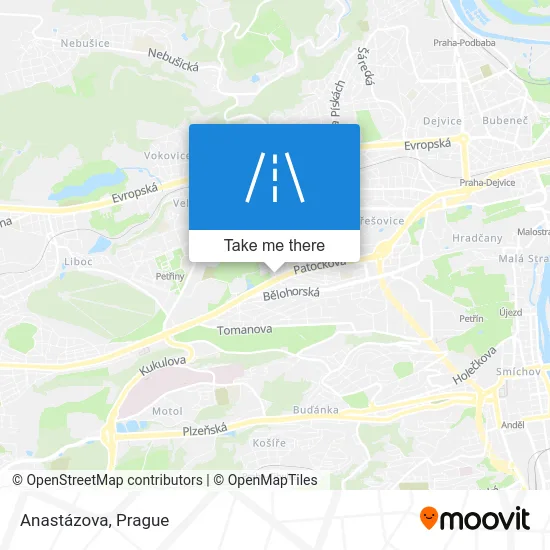 Карта Anastázova