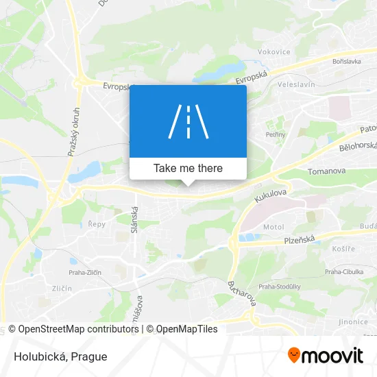 Карта Holubická