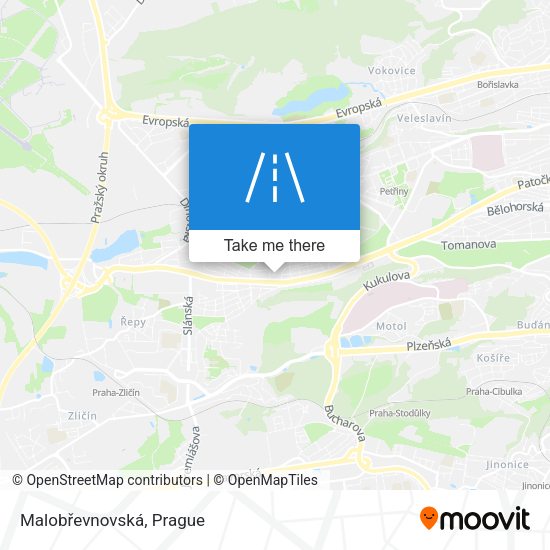 Malobřevnovská map