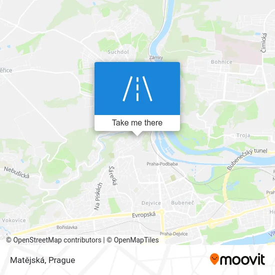 Карта Matějská