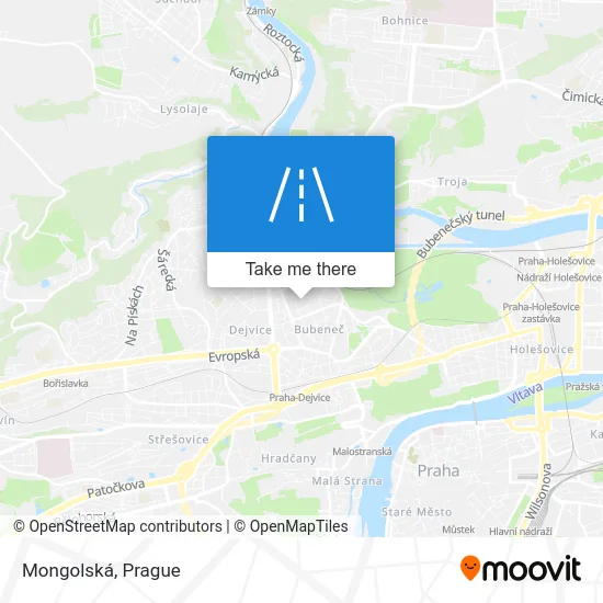 Карта Mongolská