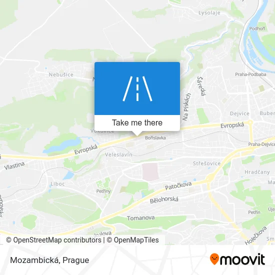 Карта Mozambická