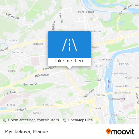 Myslbekova map
