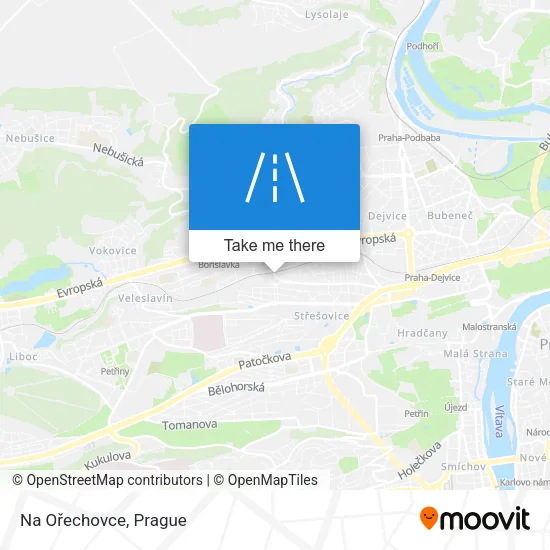 Карта Na Ořechovce