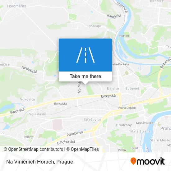 Карта Na Viničních Horách