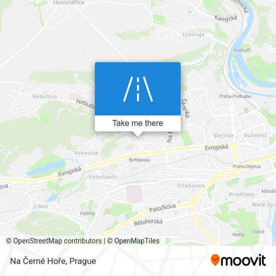 Na Černé Hoře map