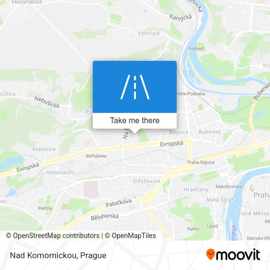 Карта Nad Komornickou