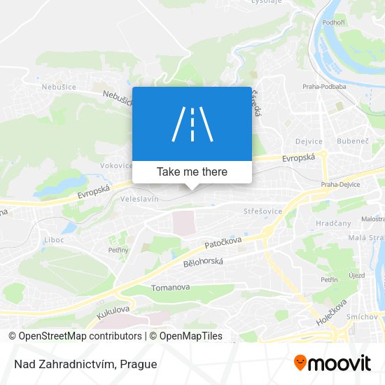Nad Zahradnictvím map