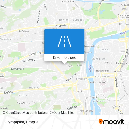 Карта Olympijská