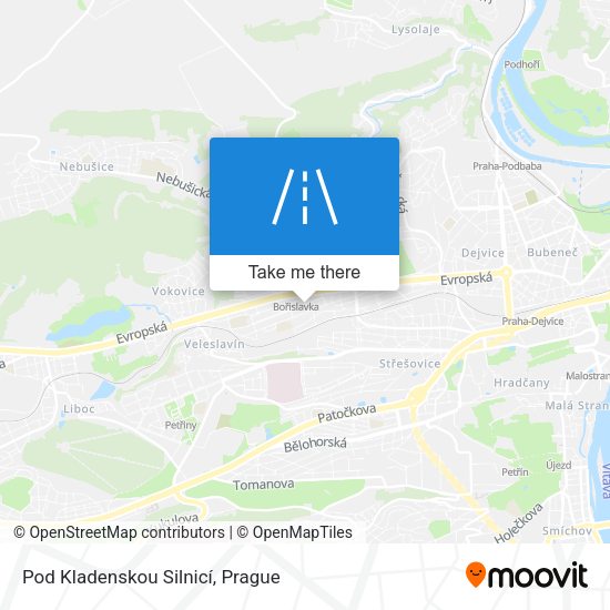 Pod Kladenskou Silnicí map