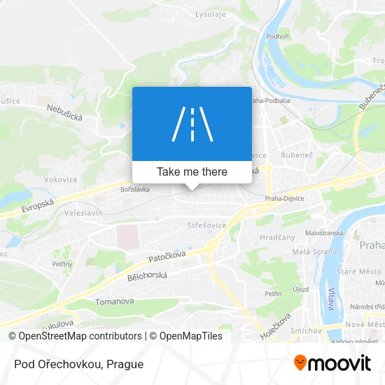 Карта Pod Ořechovkou